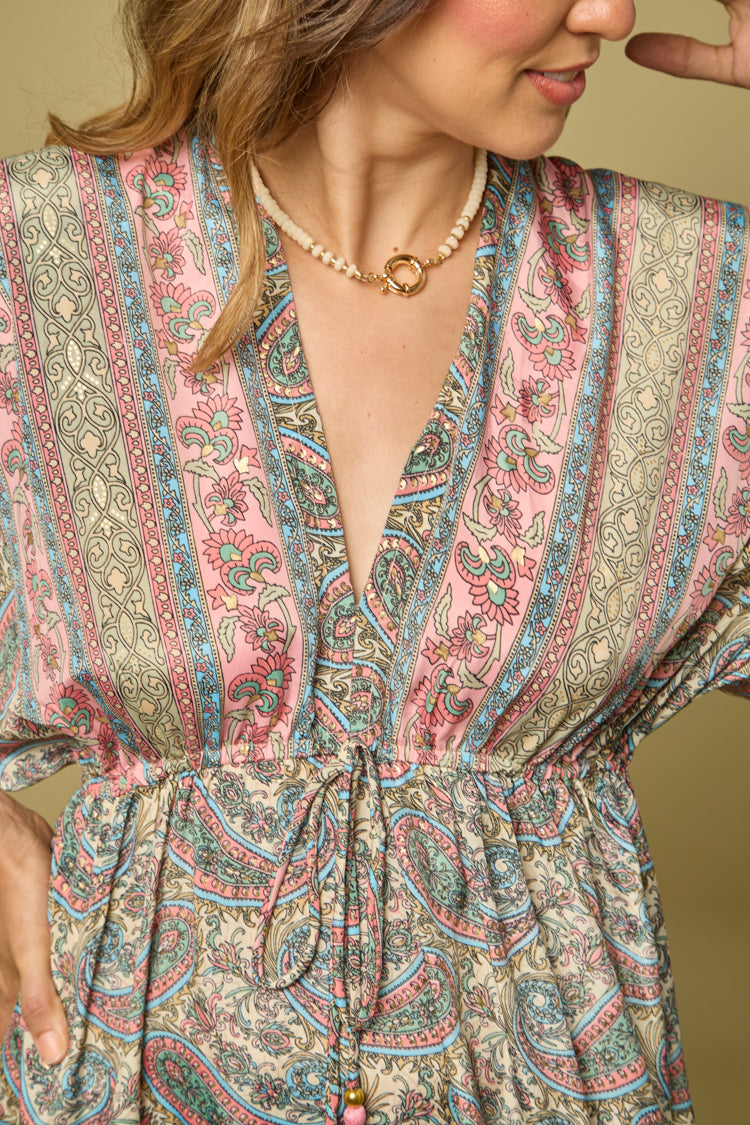 Vestido seda Gipsiana