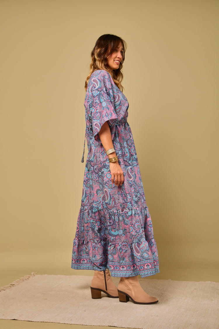 Vestido seda Gipsiana