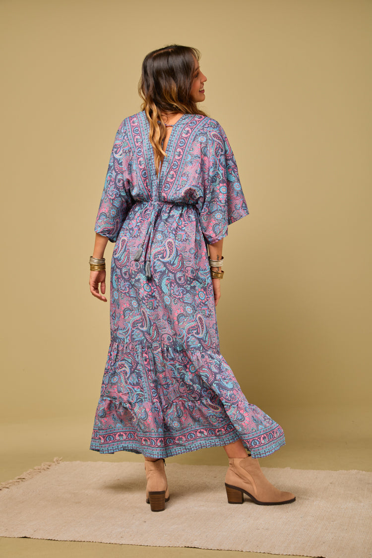 Vestido seda Gipsiana