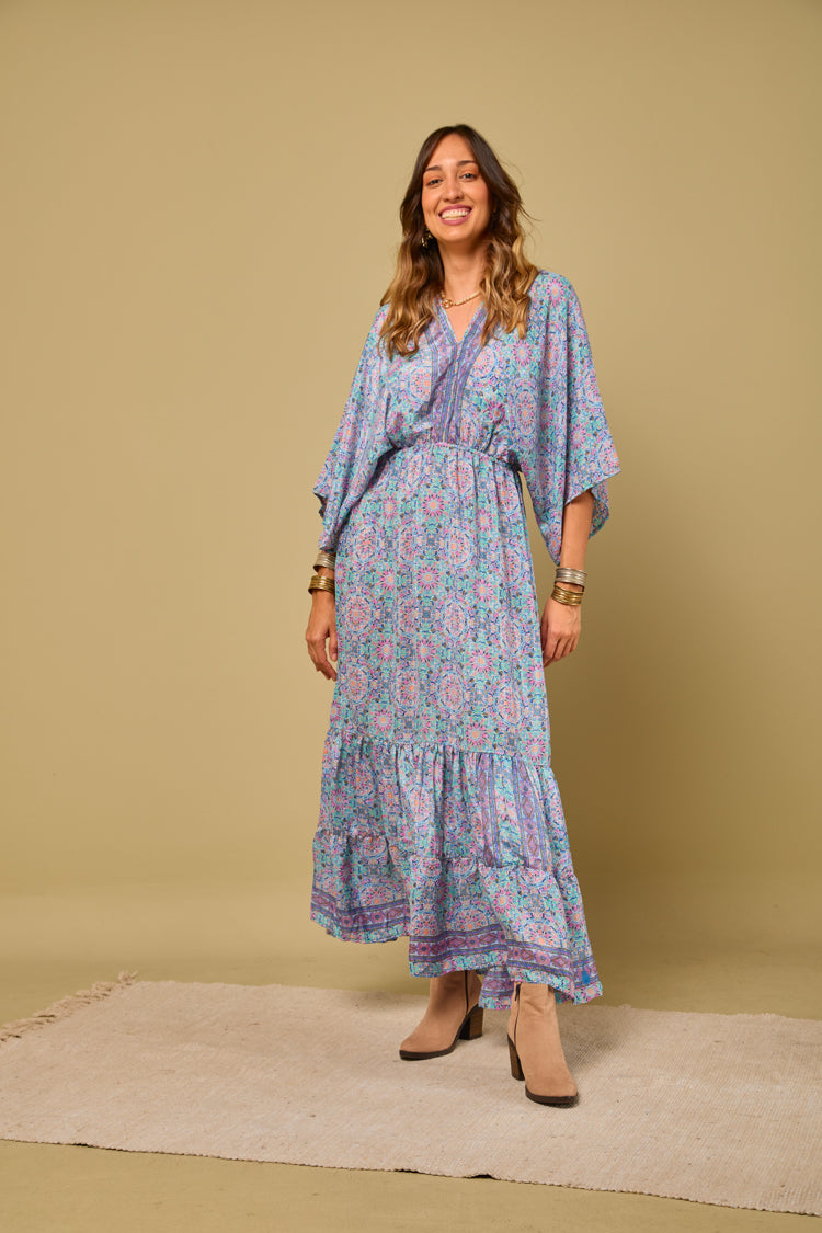Vestido seda Gipsiana