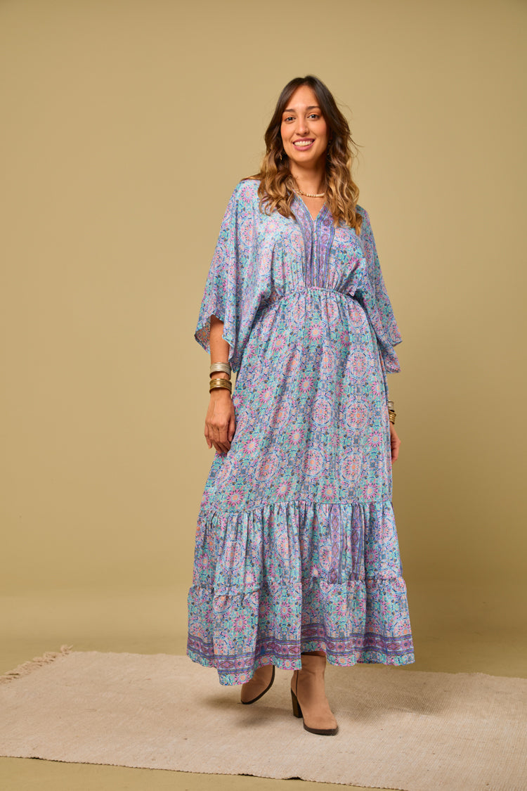 Vestido seda Gipsiana