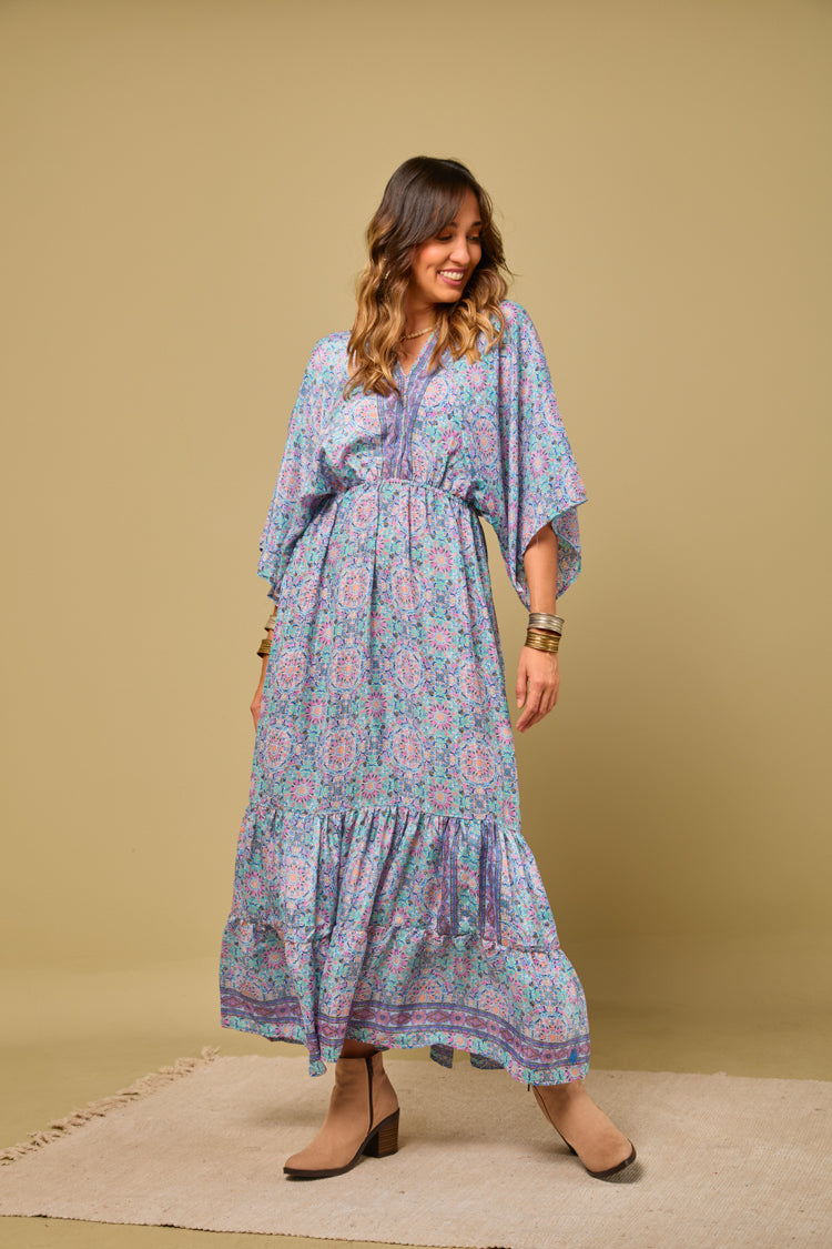 Vestido seda Gipsiana