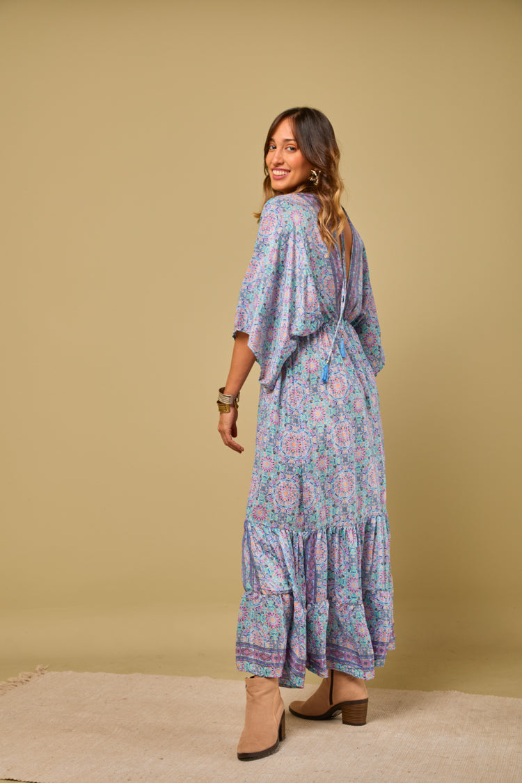 Vestido seda Gipsiana