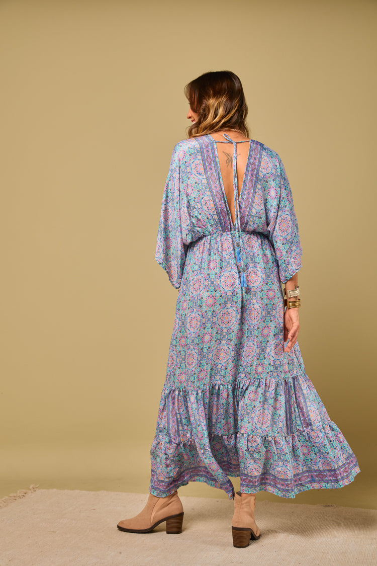 Vestido seda Gipsiana