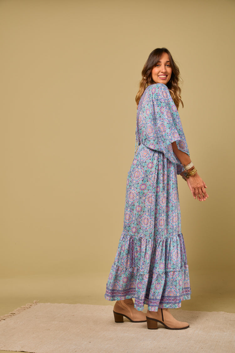 Vestido seda Gipsiana
