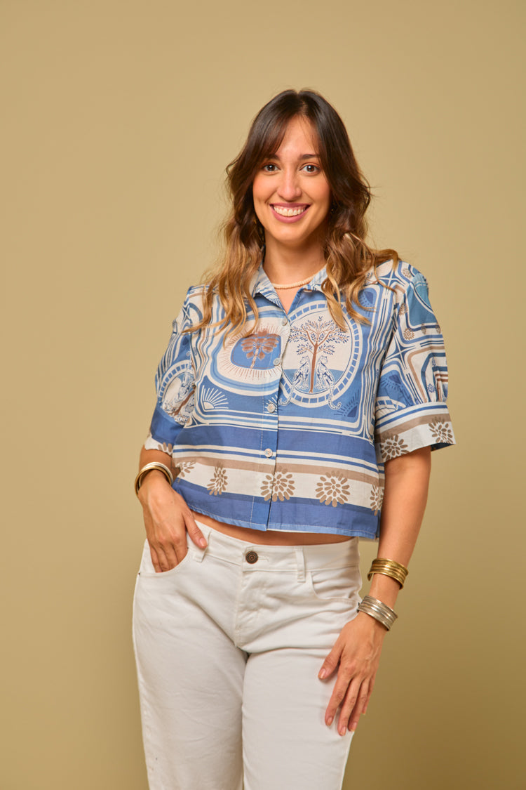 Camisa Selva Azul